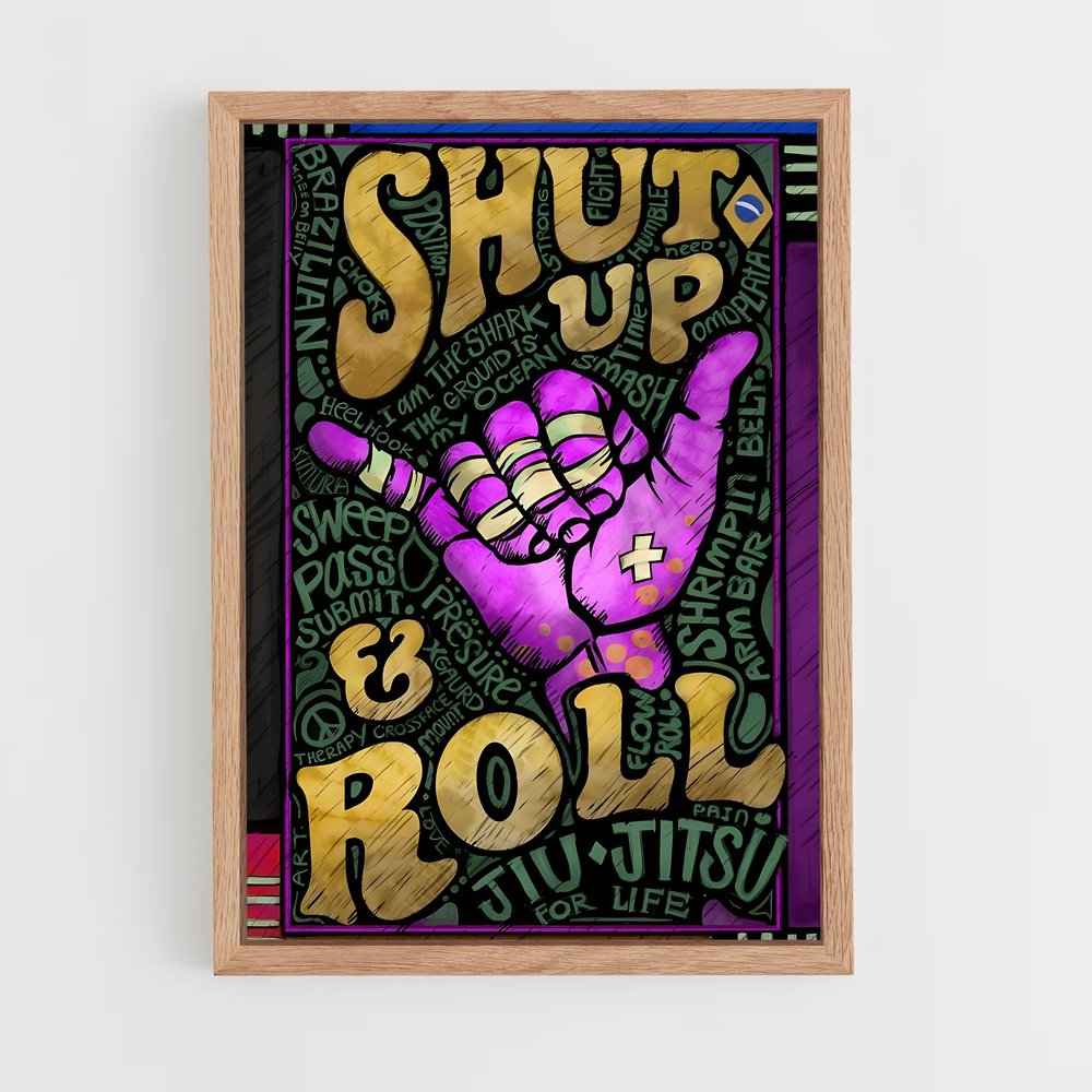Poster Bjj Ninja – affiche Jiu-jitsu brésilien (vue 4)